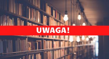 Biblioteka nieczynna!